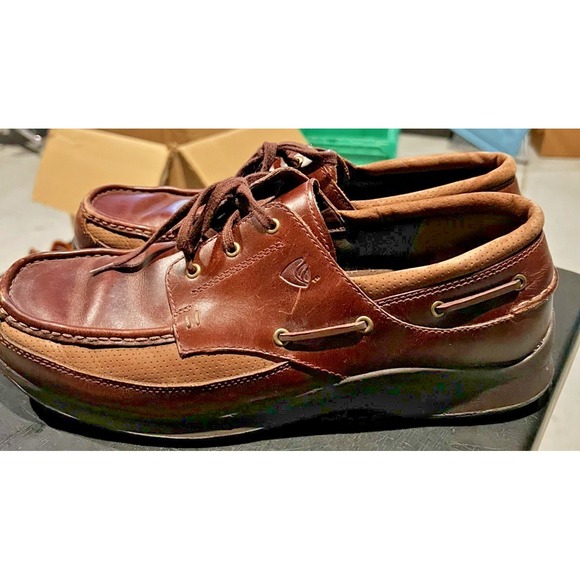 Irish Setter Red Wing Brown Leather Oxford Navigator Deck Shoes Sz (11.5) - Picture 2 of 9
